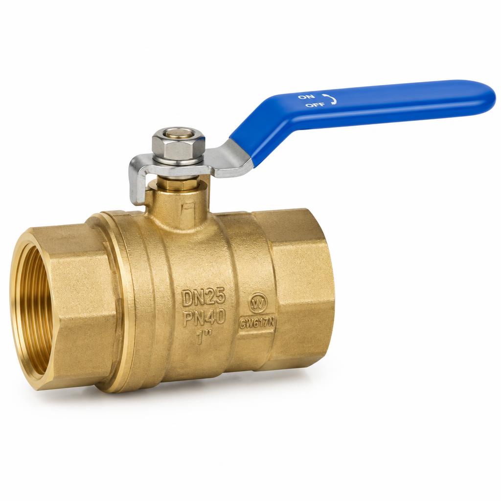 1 in. Full-Port Brass Ball Valve, Threaded