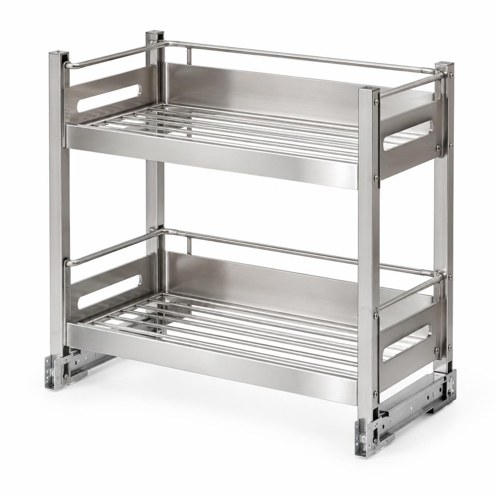 2-Tier Pull-Out Cabinet Organizer, 11 in.