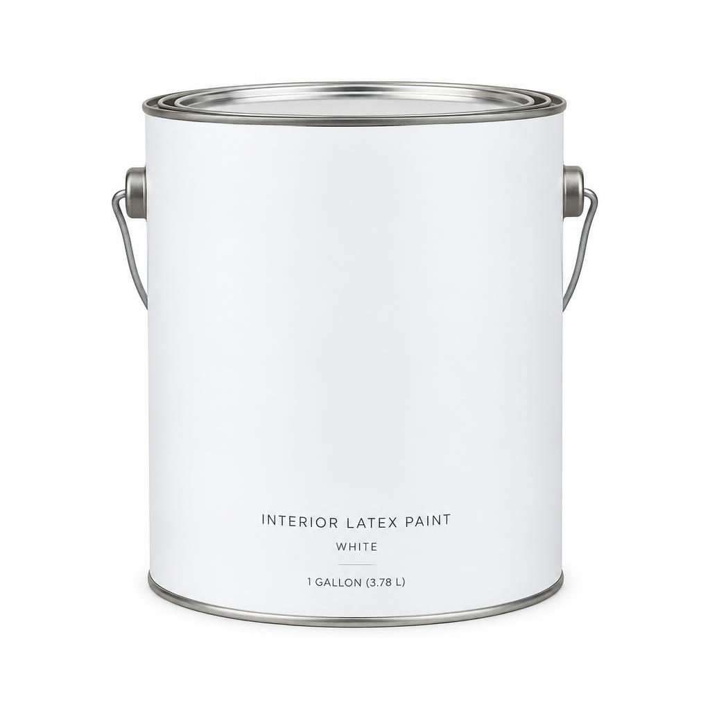 Interior Latex Paint and Primer, 1 Gallon, Eggshell White