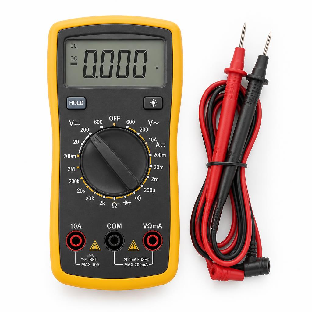 Digital Multimeter with Test Leads