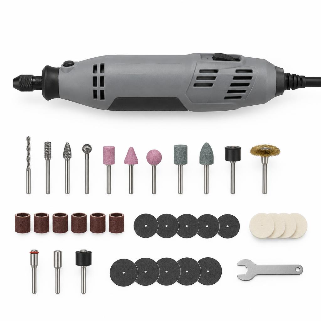 Corded Rotary Tool Kit, 40 Accessories