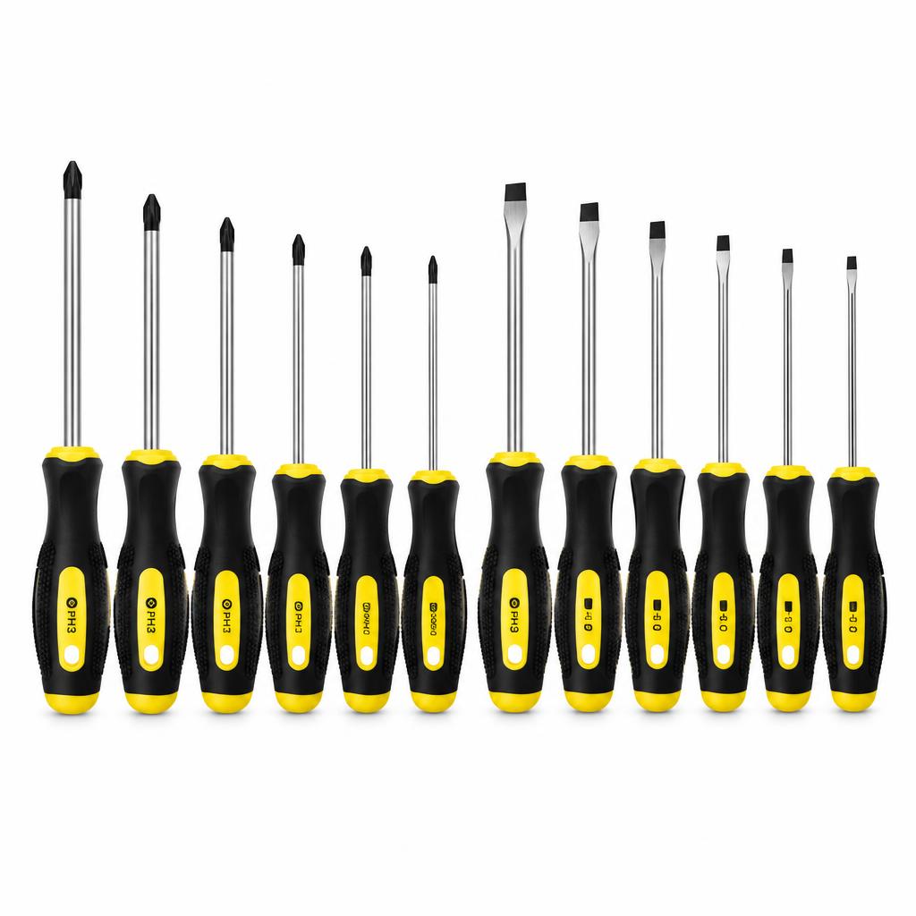 Screwdriver Set, 12-Piece Magnetic Tip